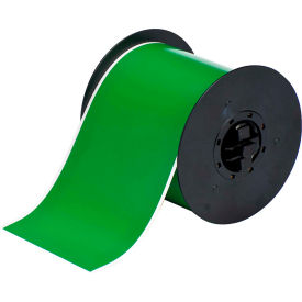 Indoor-Outdoor Industrial Vinyl Labels, 4"W X 100'L, Green