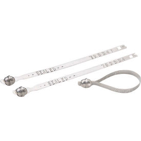 Rolled Edge Ball Seal, 8-1/2"L, Silver, 100/Pack