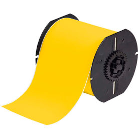 Indoor-Outdoor Industrial Vinyl Labels, 2-1-4"W x 100'L, Yellow