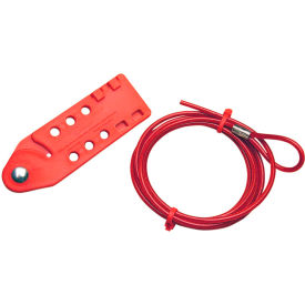 Economy Cable Lockout Device With 6'L Plastic Cable