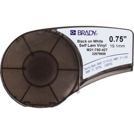 Self-Laminating Vinyl Wire And Cable Labels, 3-4"W X 14'L, Blk-Wht