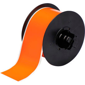 Indoor-Outdoor Industrial Vinyl Labels, 2-1-4"W X 100'L, Orange