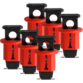 Miniature Circuit Breaker Lockout w/Pin Out, 6/Pack