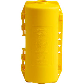 Hubbell Plugout Lockout, Polypropylene, Yellow