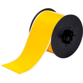 Indoor-Outdoor Industrial Vinyl Labels, 3"W X 100'L, Yellow