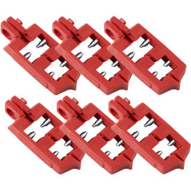 120V Snap-On Circuit Breaker Lockout, 6/Pack
