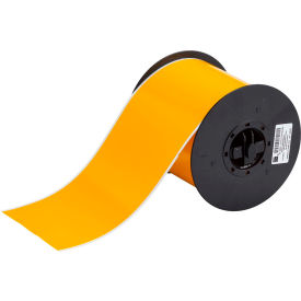 Indoor-Outdoor Industrial Vinyl Labels, 4"W X 100'L, Yellow