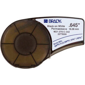 PermaSleeve Wire Marking Sleeves, 3-8" Dia X 7'L, Black-White, M21-375-C-342