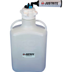 VaporTrap Carboy With Filter, HDPE, 13.5-Liter, 8 Ports
