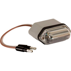 2" License/Utility Light Kit With 2 LED, Chrome, .180 Male Bullets - 5622134