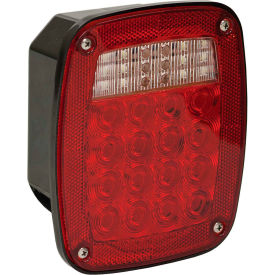 5.75" Red Box Style Stop/Turn/Tail Light With 38 LED - 5626738
