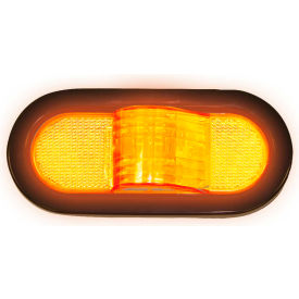 6" Amber Oval Mid-Turn Signal-Side Marker Light Kit With 9 LED