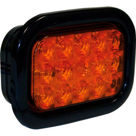 5.33" Amber Rectangular Turn Signal Light Kit With 15 LED
