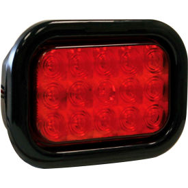 5.33" Red Rectangular Stop/Turn/Tail Light Kit With 15 LED - 5625115