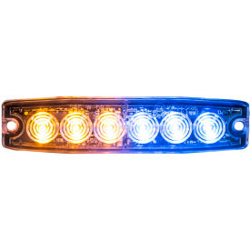 5.14" Amber/Blue Surface Mount Ultra-Thin LED Strobe Light