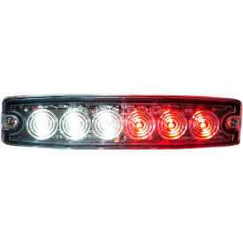 5.14" Clear/Red Surface Mount Ultra-Thin LED Strobe Light