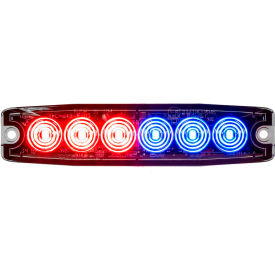 5.14" Red/Blue Surface Mount Ultra-Thin LED Strobe Light