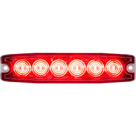 5.14" Red Surface Mount Ultra-Thin LED Strobe Light - 8892203