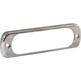 Chrome Bezel For 4.5" Clear Thin Mount Rectangular Strobe Light