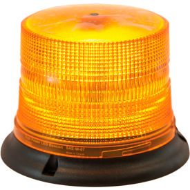 Amber 8 LED Beacon Light 6.625" Diameter x 4.875" Tall