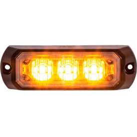3.4" Amber LED Mini Strobe Light With 3 LED