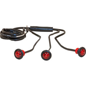 .75" Red ID Light Kit With Male Bullets With 9 LED - 5627533