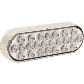 6" Clear Oval Backup Light With 24 LED