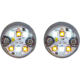 25 Foot Amber/Clear Push-On Hidden Strobe Kit With In-Line Flashers With 6 LED