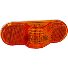 6" Amber Oval Mid-Turn Signal-Side Marker Light With 9 LED - 5626208