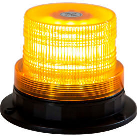 Amber 40 LED Beacon Light 5.125" Diameter x 3.75" Tall