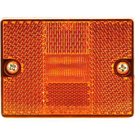 2.875" Amber Rectangular Marker/Clearance Light With Reflex With 6 LED