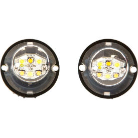 25 Foot Amber/Clear Bolt-On Hidden Strobe Kits With In-Line Flashers With 6 LED