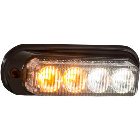 4.875" Amber/Clear LED Mini Strobe Light