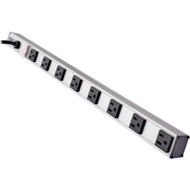 Power Strip, 8 Outlets, 15A, 15' Cord