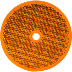 3.1875" Amber Round DOT Bolt-On Reflectors