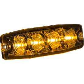4.4" Amber Surface Mount Ultra-Thin Strobe Light With 4 LED - 8892240