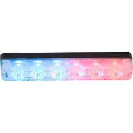 5.19" Red/Blue Low Profile Strobe for Narrow Grill Spacing With 6 LED - 8892805