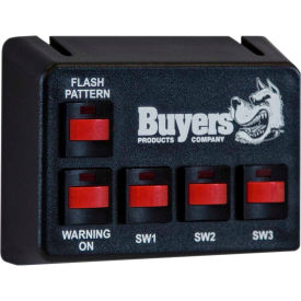 Black Pre-Wired Switch Panel 4-On/Off 1-Momentary - 6391205