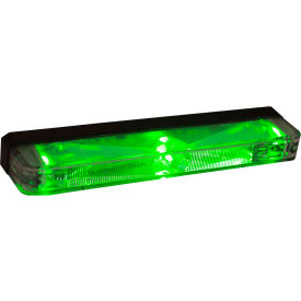 5" Green Low Profile Strobe for Narrow Grill Spacing With 3 LED
