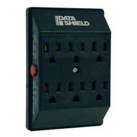 Isobar Surge Protector/Suppressor, 6 Outlets, Direct Plug-In, 750 Joules