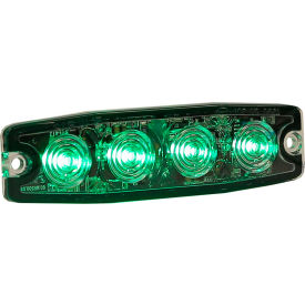 4.4" Green Surface Mount Ultra-Thin Strobe Light With 4 LED