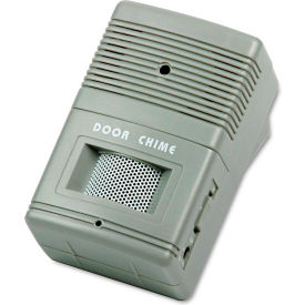Visitor Arrival/Departure Chime, Battery Operated, 2-3/4"W x 2"D x 4-1/4"H, Gray