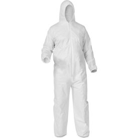 Liquid & Particle Protection Coverall, L, White, 25/Case