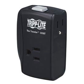 Traveler Surge Protector/Suppressor, 2 Outlets For Ethernet, 1050 Joules