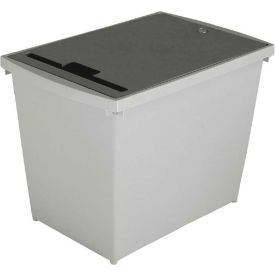 Electronic Waste Container - 9-Gallon Capacity - Gray