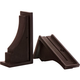 Fairfield Window Box Decorative Brackets, Espresso (Pack of 2)