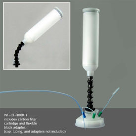 CP Lab Safety Carbon Filter, Activated Carbon Cartridge with Flexible Adapter, 1/2" NPT