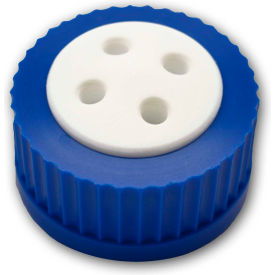 4-Port Cap with Plugs, For Glass Bottles with GL45 Closure