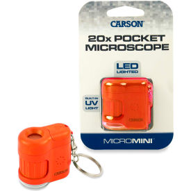 MicroMini 20x LED and UV Lighted Pocket Microscope - Orange
