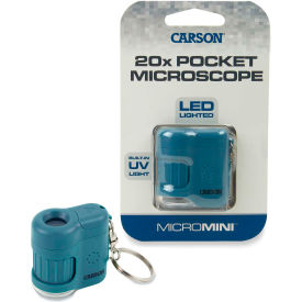 MicroMini 20x LED and UV Lighted Pocket Microscope - Blue